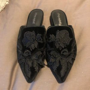 Jeffrey Campbell Velvet Mule Slide Sz 8